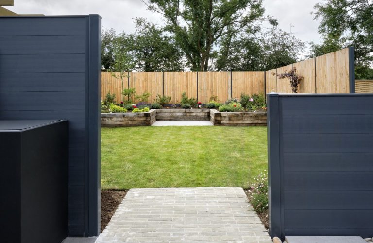 2454 Birkdale 070 durapost composite fence with gravel boards